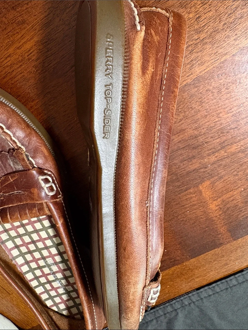 Sperry Women's Brown Leather Fringe Loafers Size 7.5